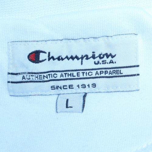 Champion Women's White Pullover Sweatshirt L Classic Fit
