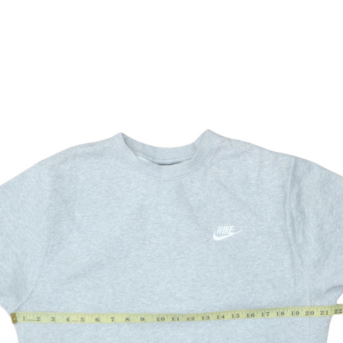 Nike Men’s Grey Sweatshirt Small Crew Neck Classic Fleece Pullover