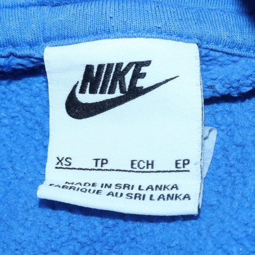 Nike Men's Blue Pullover Hoodie XS Fleece Logo Sportswear