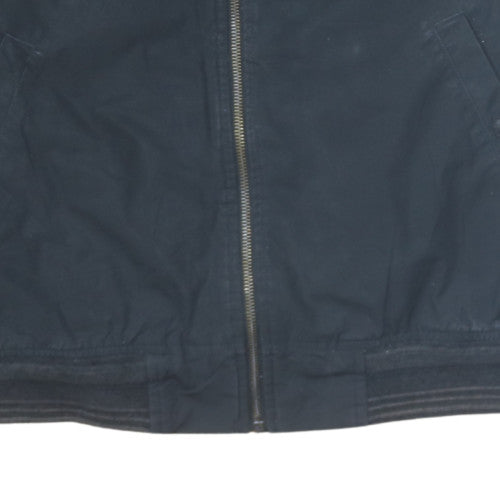 Levi Strauss & Co Men’s Black Bomber Jacket L Cotton Zip Casual