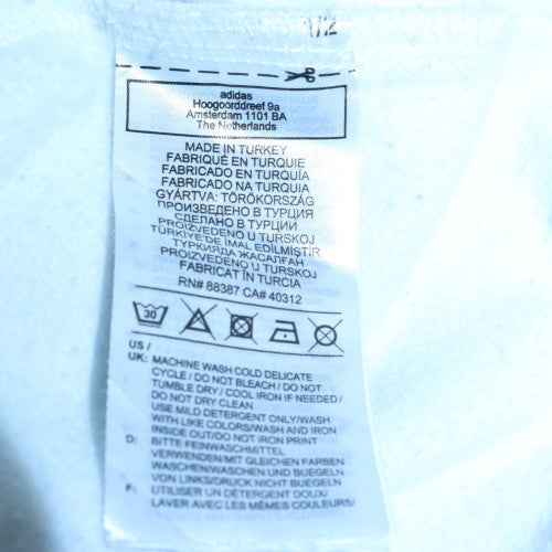 Adidas Women's White Crew Neck Pullover Sweatshirt Size 10 Cotton Blend