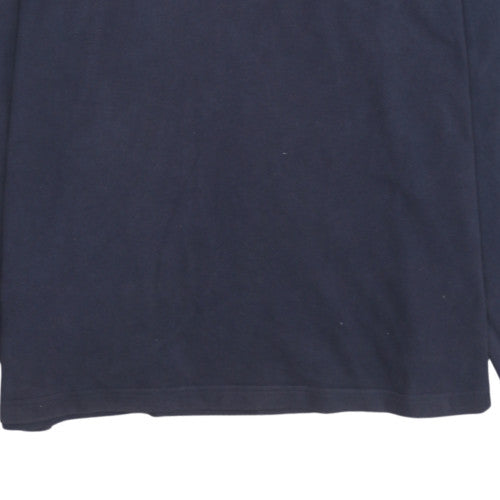 Timberland Men's Blue V-Neck Cotton Pullover Sweatshirt L