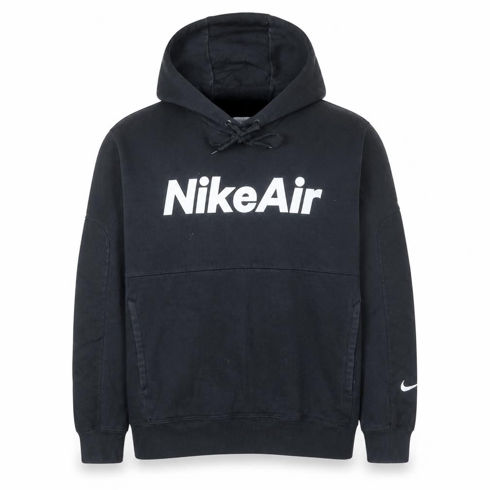 Front view of Nike Air Men's Black XL Pullover Hoodie Fleece Sweatshirt