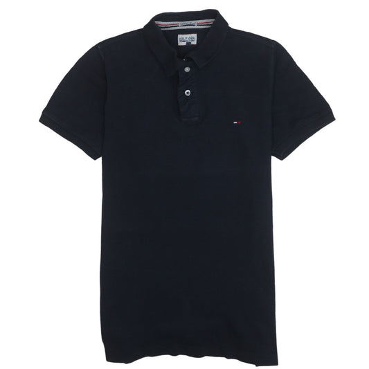 Tommy Hilfiger Denim Men's Black Cotton Polo Shirt M