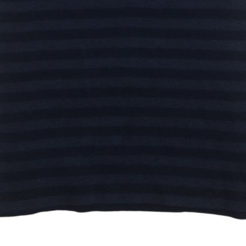 G-Star Raw Men's Blue Striped Slim Fit Cotton T-Shirt M