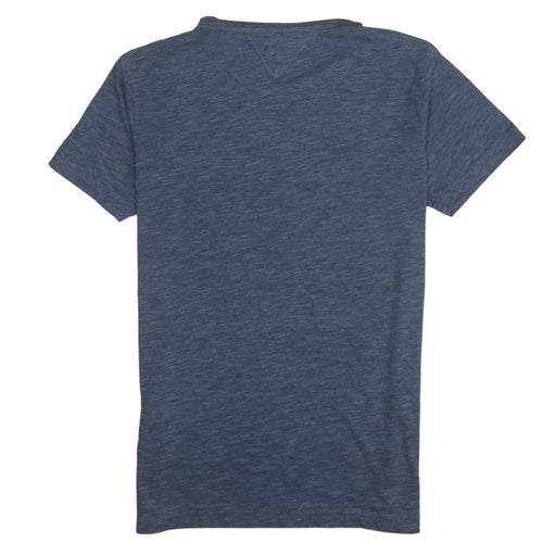Tommy Hilfiger Men's Blue Crew Neck Short Sleeve T-Shirt Size S