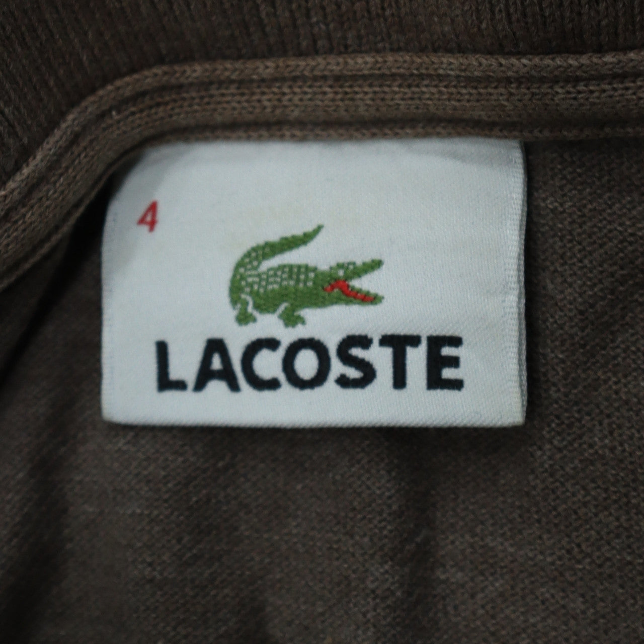 Lacoste Men's Brown Classic Cotton Short Sleeve Polo Shirt Size L