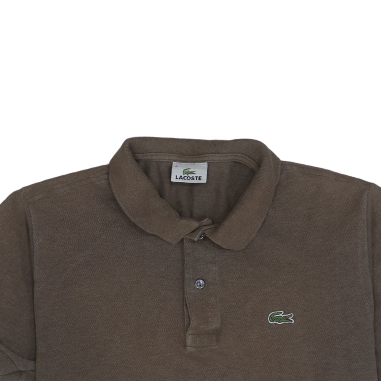 Lacoste Men's Brown Classic Cotton Short Sleeve Polo Shirt Size L