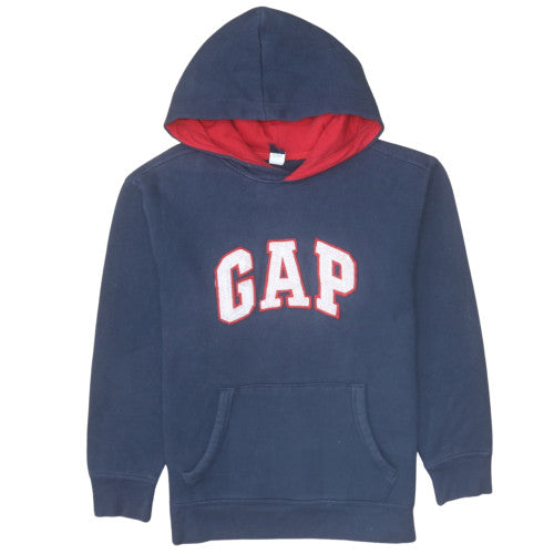 GAP Kids Boys Navy Blue XL (12 Years) Pullover Hoodie with Logo