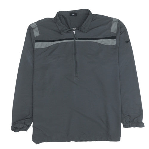 Nike Men's Grey XL 1/2 Zip Lightweight Golf Track Jacket