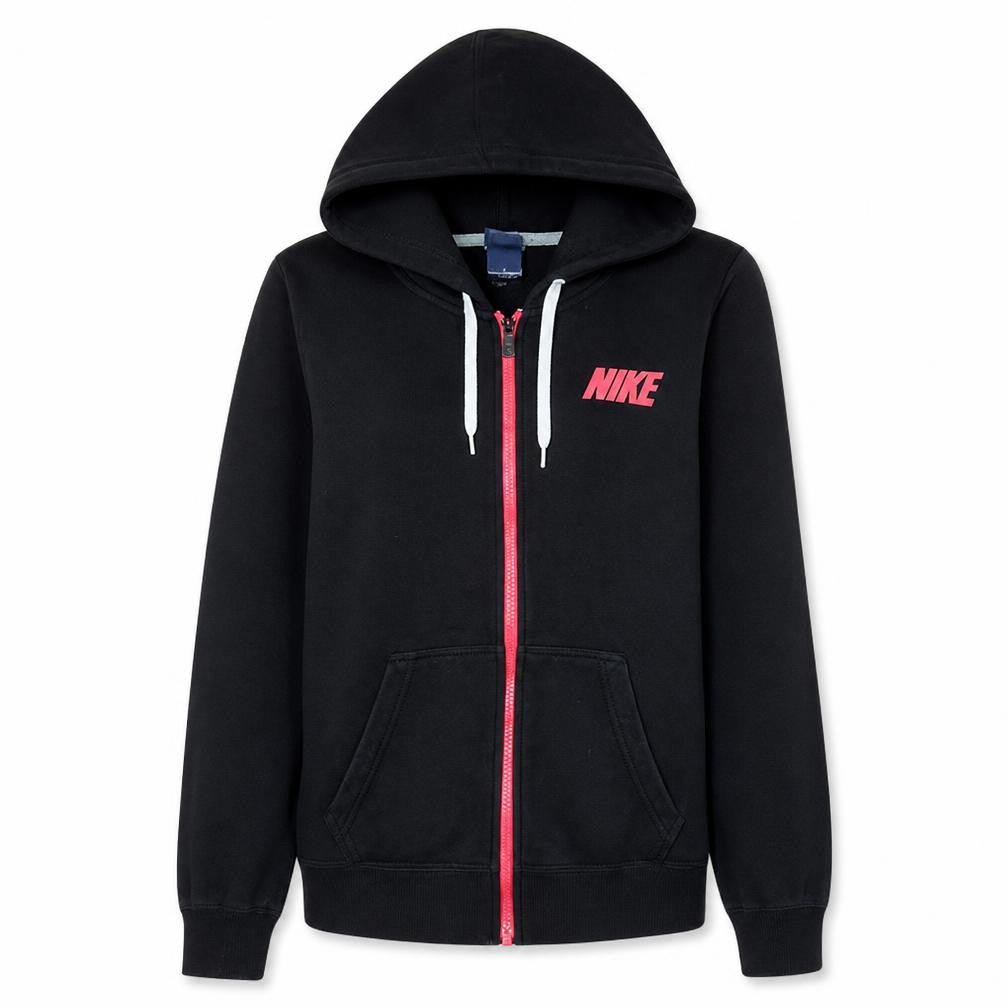 Nike Womens Black Full Zip Hoodie M Hooded Sweatshirt