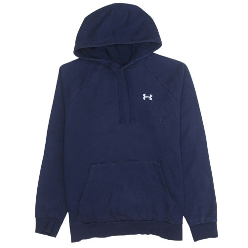 Under Armour Mens Blue Pullover Hoodie L Relaxed Fit Fleece