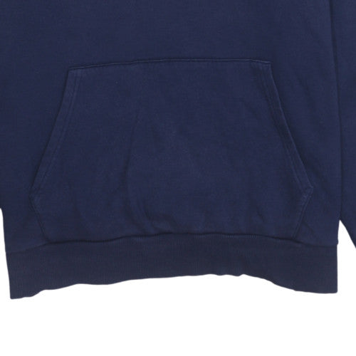 Under Armour Mens Blue Pullover Hoodie L Relaxed Fit Fleece