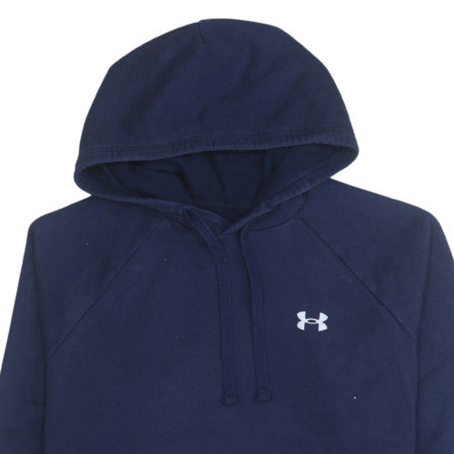 Under Armour Mens Blue Pullover Hoodie L Relaxed Fit Fleece