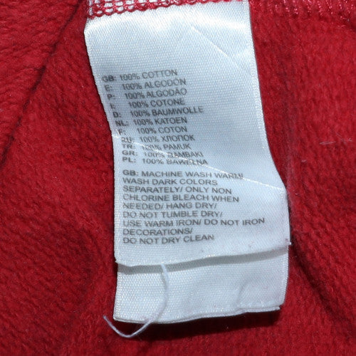 The North Face Men's Red Crew Neck Sweatshirt Size S Cotton Pullover