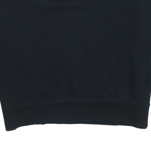 Jordan Mens Black Crew Neck Pullover Sweatshirt M Logo Fleece