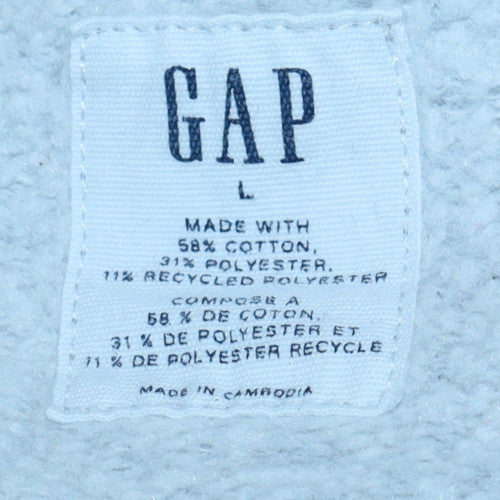 GAP Men's Grey Logo Pullover Sweatshirt Size L Regular Fit