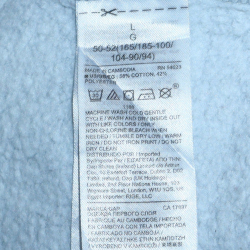 GAP Men's Grey Logo Pullover Sweatshirt Size L Regular Fit