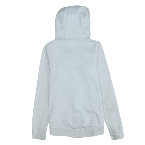 Nike Women's Grey Full Zip Hoodie Small Cotton Blend Sportswear