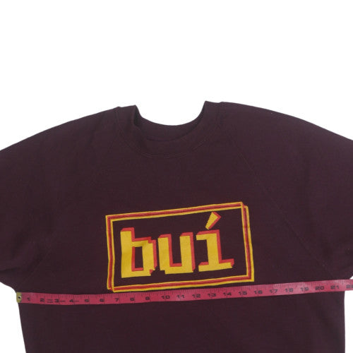 Russell Women Burgundy Crew Neck Pullover Sweatshirt M