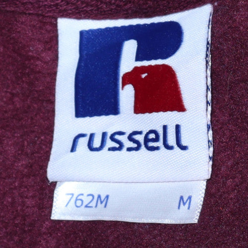 Russell Women Burgundy Crew Neck Pullover Sweatshirt M