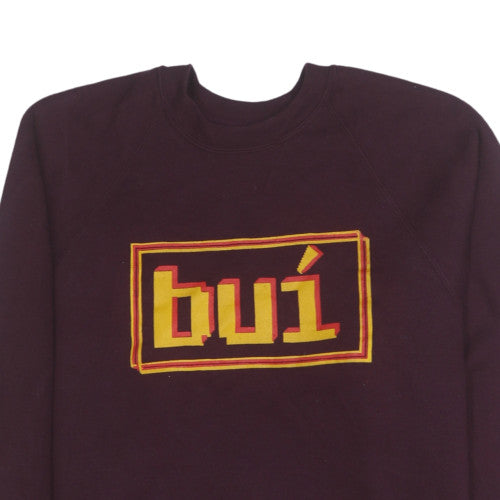 Russell Women Burgundy Crew Neck Pullover Sweatshirt M