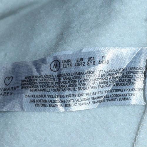 Primark Women White Embroidered Face Pullover Sweatshirt M