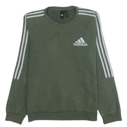Adidas Men’s Green Crew Neck Pullover Sweatshirt Size M