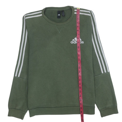 Adidas Men’s Green Crew Neck Pullover Sweatshirt Size M
