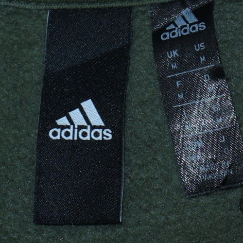 Adidas Men’s Green Crew Neck Pullover Sweatshirt Size M