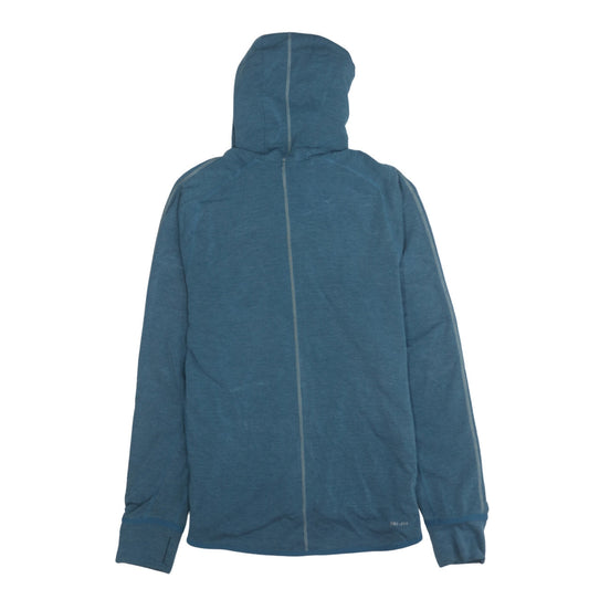 Nike Men's Blue Dri-Fit Full Zip Hoodie Size L Lightweight Sportswear