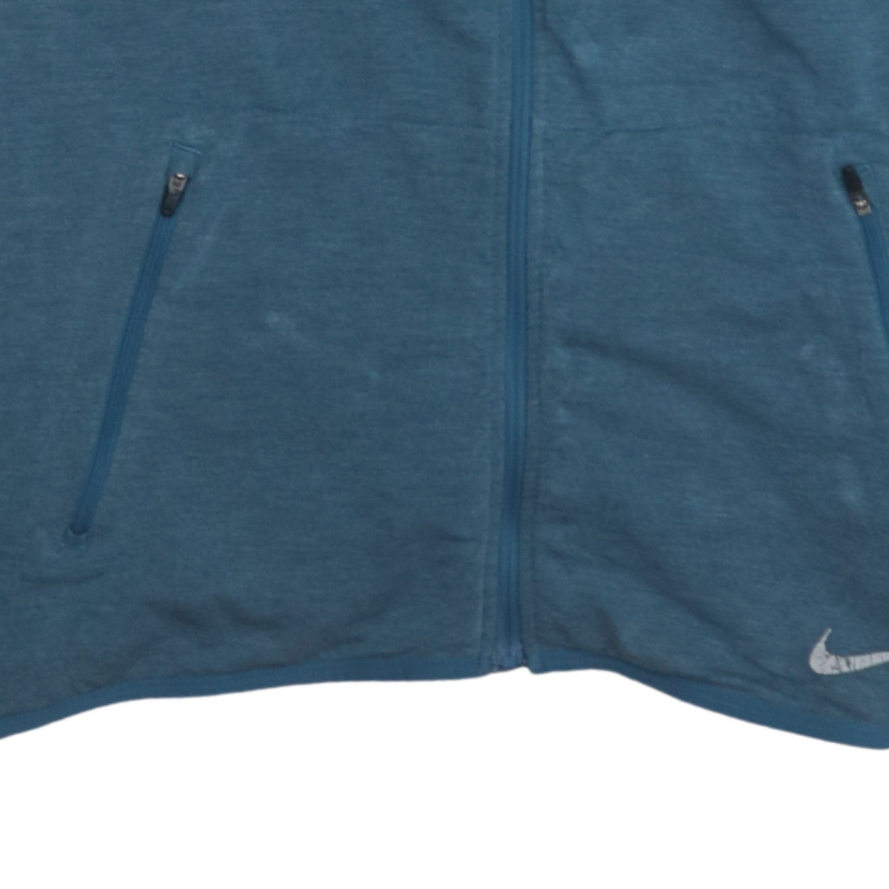 Nike Men's Blue Dri-Fit Full Zip Hoodie Size L Lightweight Sportswear