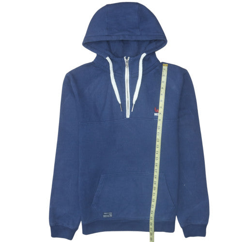 Diesel Mens Blue XL 1/2 Zip Hoodie Sweatshirt with Logo