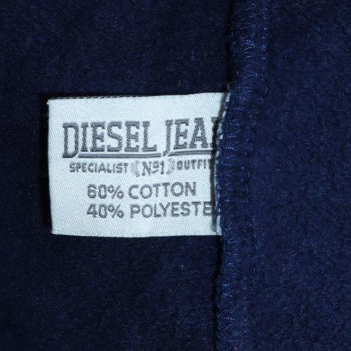 Diesel Mens Blue XL 1/2 Zip Hoodie Sweatshirt with Logo