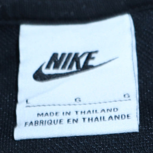 Nike Mens Black Full Zip Hoodie L Fleece Sportswear