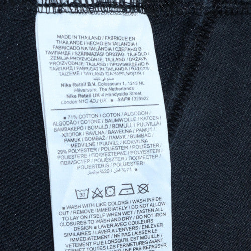 Nike Mens Black Full Zip Hoodie L Fleece Sportswear