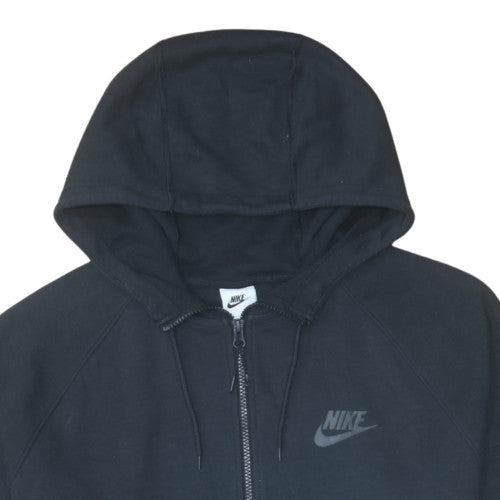 Nike Mens Black Full Zip Hoodie L Fleece Sportswear