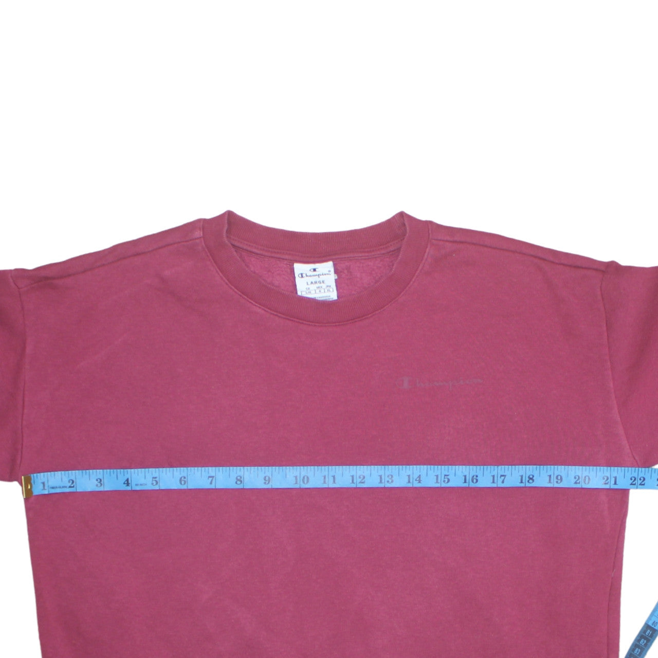 Champion Womens Maroon Large Crew Neck Pullover Sweatshirt