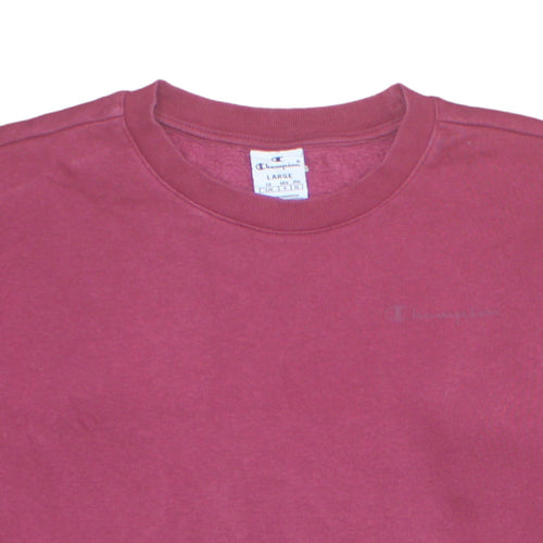 Champion Womens Maroon Large Crew Neck Pullover Sweatshirt