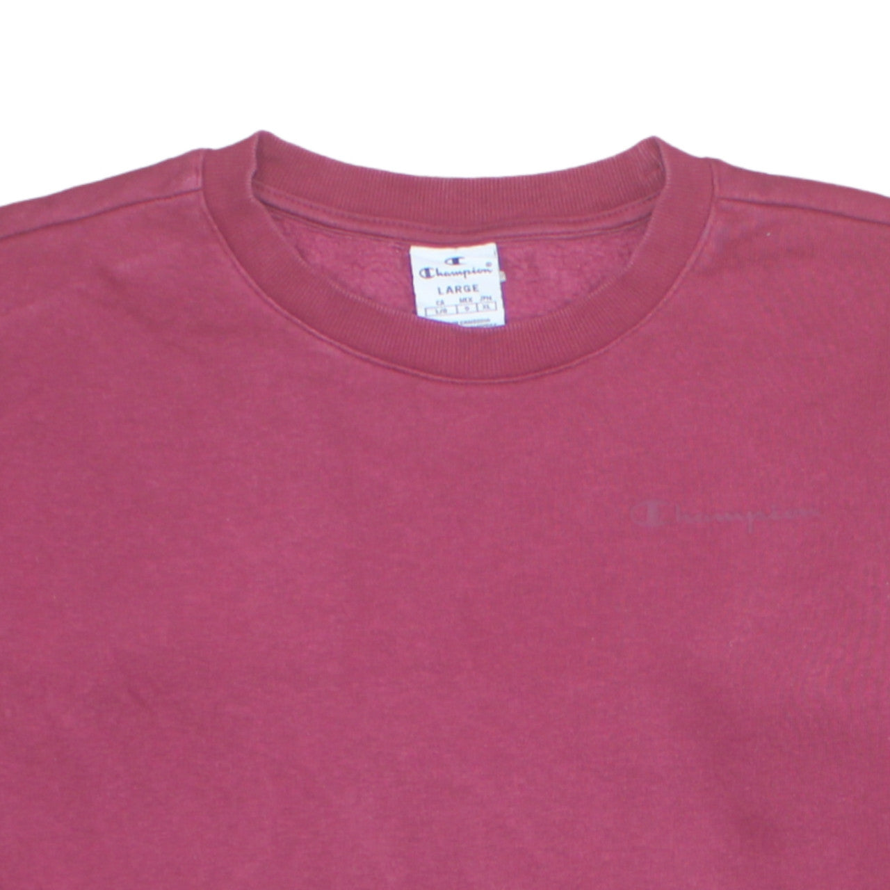 Champion Womens Maroon Large Crew Neck Pullover Sweatshirt