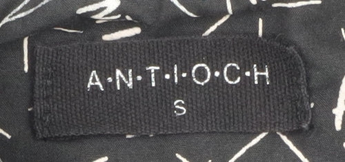 Antioch Men's Black Cotton Hooded Parka Jacket Size S