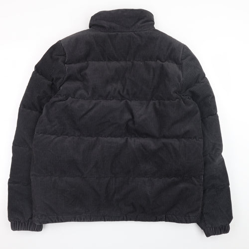 Jack Wolfskin Women Black Corduroy Puffer Jacket Size 10/12