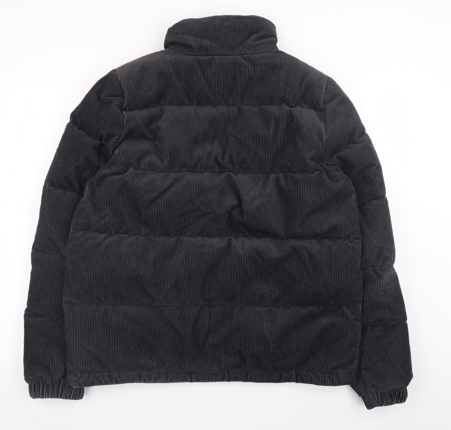 Jack Wolfskin Women Black Corduroy Puffer Jacket Size 10/12