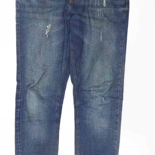 Next Men's Blue Straight Leg Denim Jeans 32W 33L Regular Fit