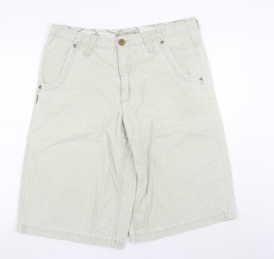 O'Neill Men's Beige Cargo Shorts Size 36 Cotton Summer Casual