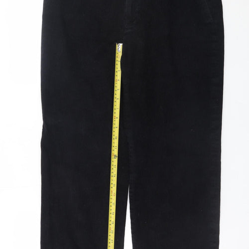 Marks and Spencer Men's Black Corduroy Straight Jeans 36W 31L