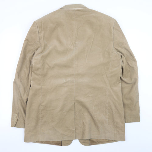 Cedarwood State Men's Beige Corduroy Blazer Jacket 42 in Regular