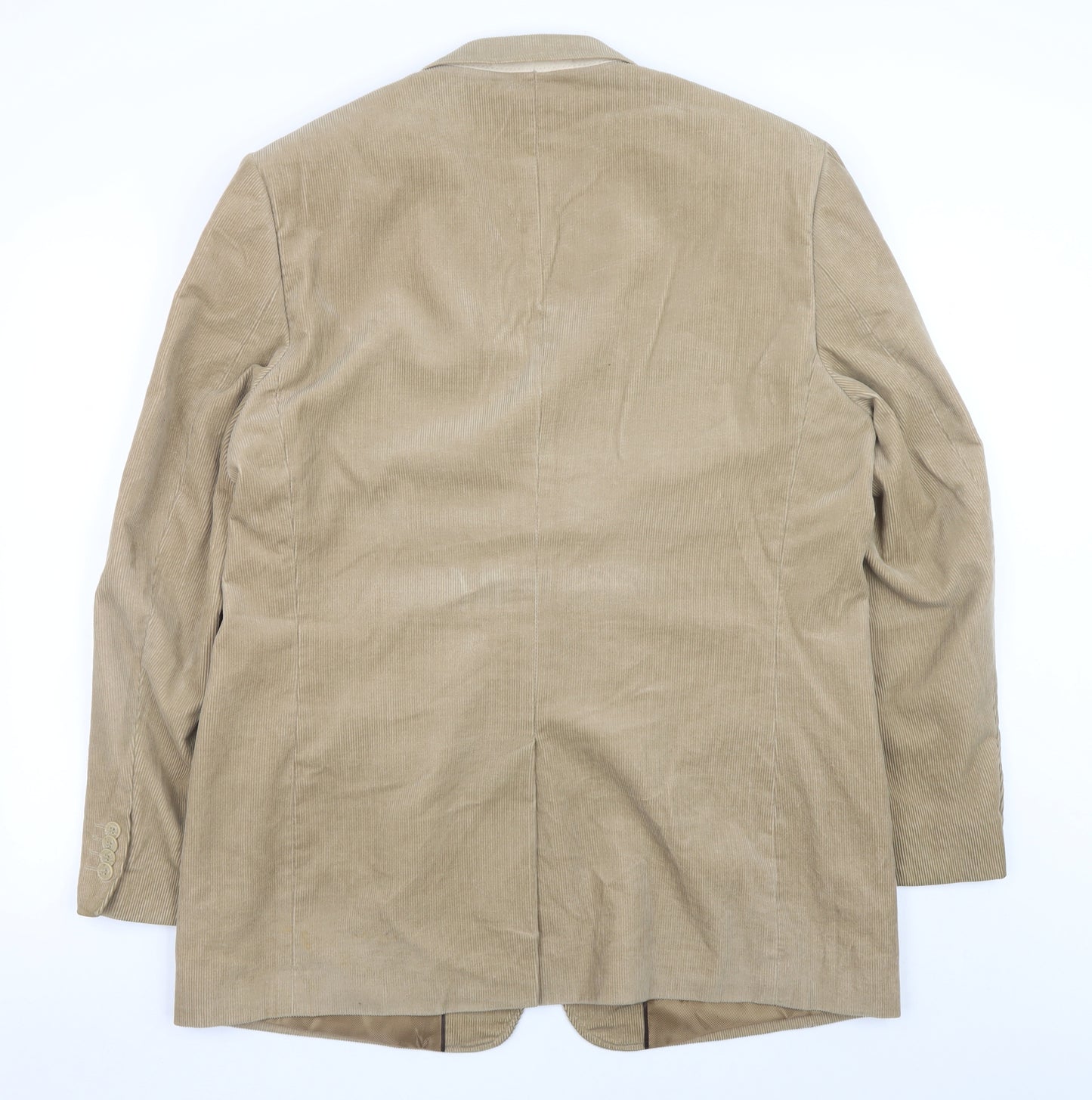 Cedarwood State Men's Beige Corduroy Blazer Jacket 42 in Regular