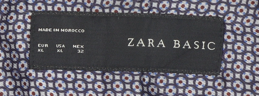 Zara Women Black Size 14 Blazer Jacket Lined Single-Breasted