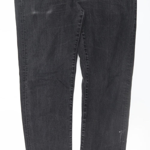 Edwin Men's Black Regular Tapered Denim Jeans 36W 32L Stretch